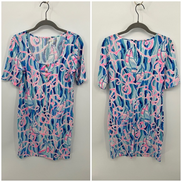 Lilly Pulitzer Gavyn Henley T-shirt dress - Picture 2 of 11
